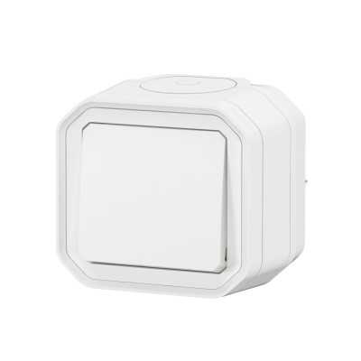 PLEXO BLANC POUSSOIR NO 10A IP55 IK08 - COMPLET SAILLIE