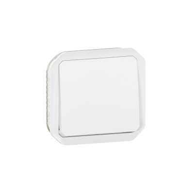 PLEXO BLANC POUSSOIR NO 10A IP55 IK08 - COMPOSABLE