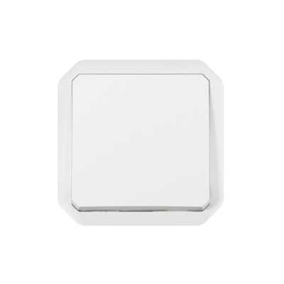 PLEXO BLANC POUSSOIR NO 10A IP55 IK08 - COMPOSABLE