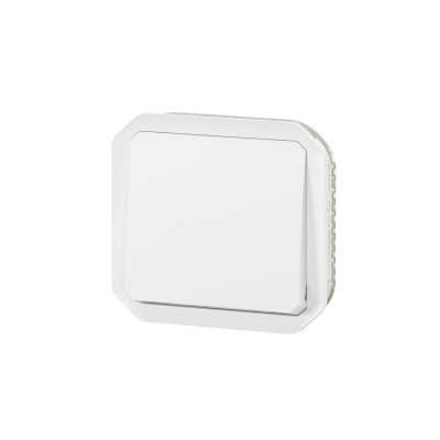 PLEXO BLANC POUSSOIR NO 10A IP55 IK08 - COMPOSABLE