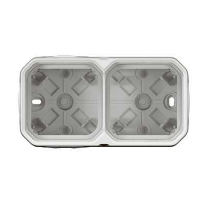 PLEXO BLANC BOITIER SAILLIE 2 POSTES - COMPOSABLE