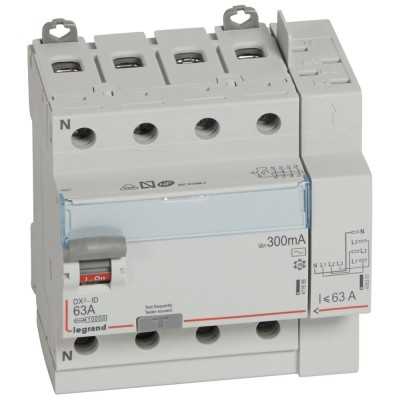 INTER DIFF DX³-ID 4P 63A 300MA TYPE AC (AR.HAUT VIS / DEP.HAUT AUTO)
