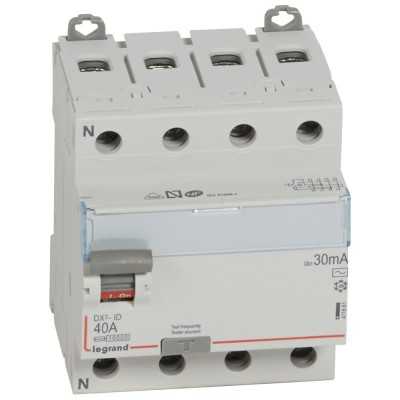 INTER DIFF DX³-ID 4P 40A 30MA TYPE AC (AR.HAUT VIS / DEP.BAS VIS)***