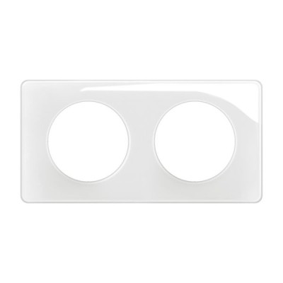 CELIANE NEW BLANC EMAILLE PLAQUE 2 POSTES