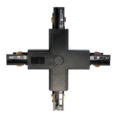 TRACK SYSTEM CONNECTEUR EN "+" NOIR