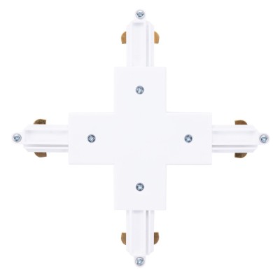 TRACK SYSTEM CONNECTEUR EN "+" BLANC